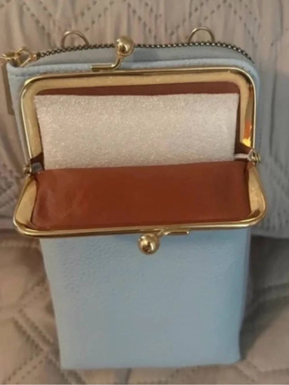 Dusty Blue wallet/ crossbody Forever Lovely design for Marley